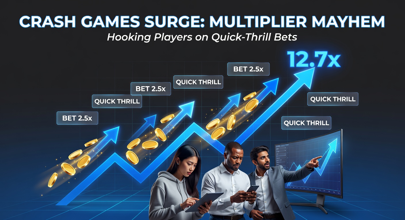 Vibrant digital graph of a crash game multiplier skyrocketing before a dramatic plunge, capturing the high-stakes tension of player cash-out decisions