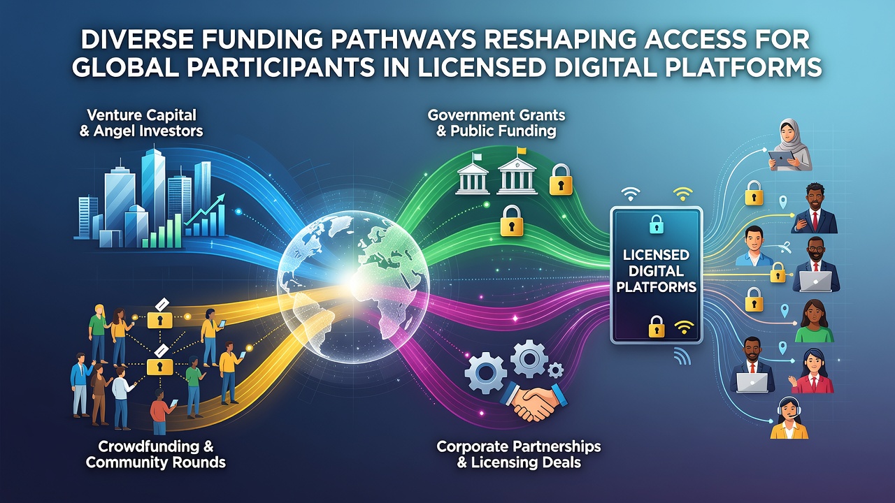 Global users accessing licensed digital platforms through varied payment methods including cards, e-wallets and crypto transfers