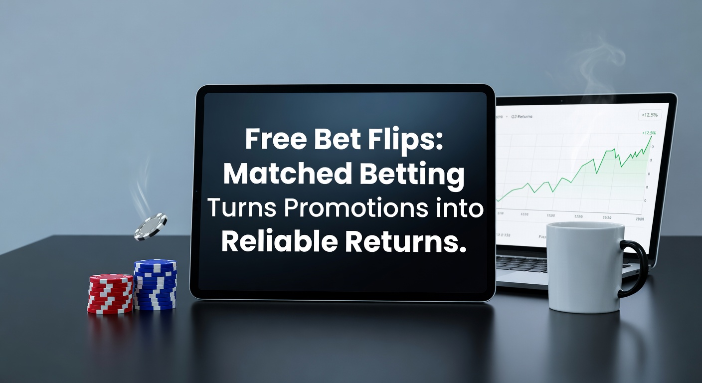 Illustration of a balanced scale with betting slips on one side and cash profits on the other, symbolizing the risk-free nature of matched betting