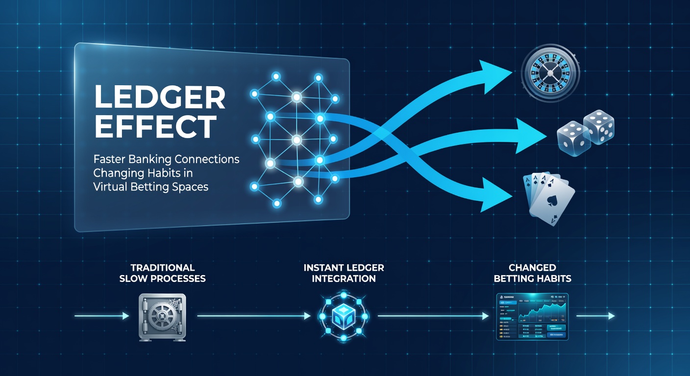 Illustration of digital banking interfaces connecting to virtual betting platforms with instant transaction flows