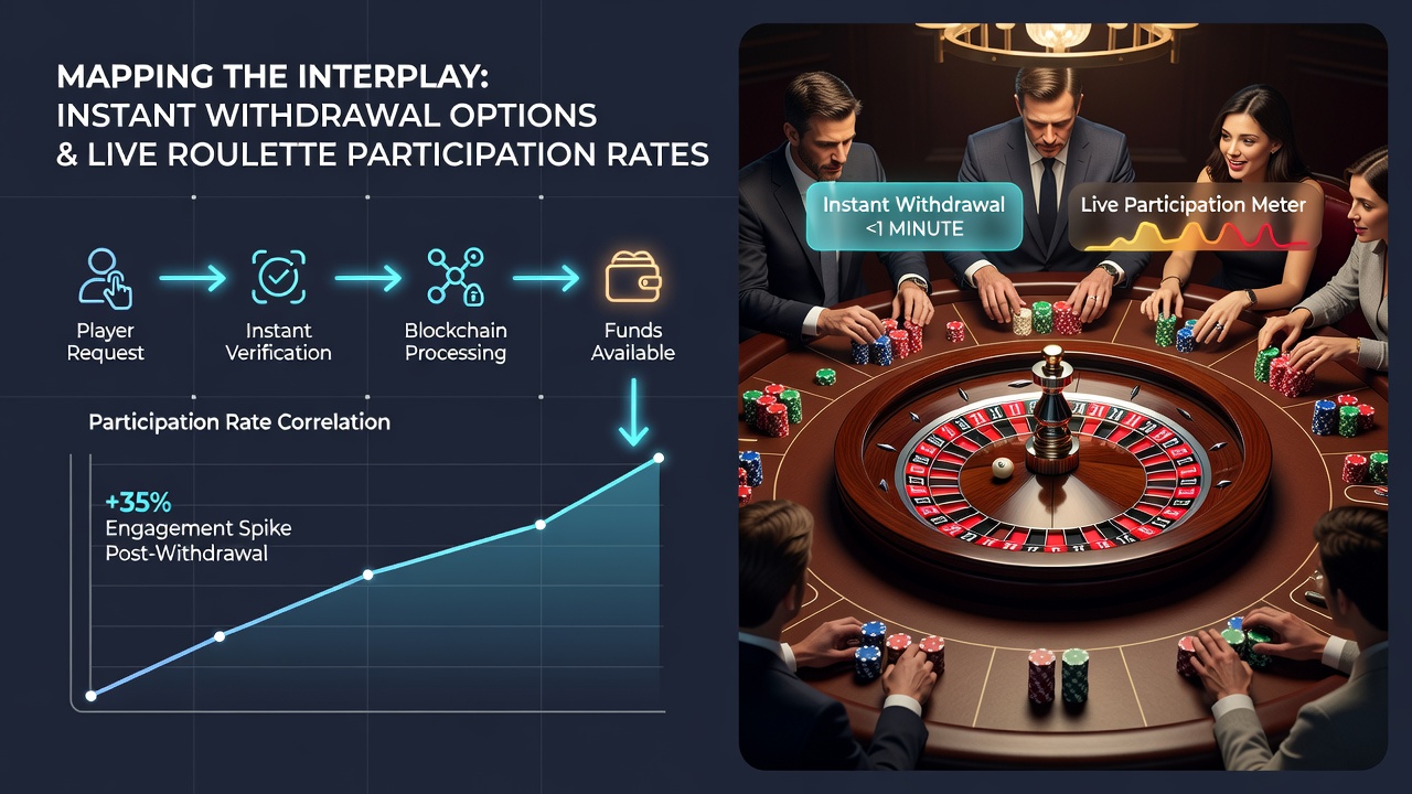 Chart displaying live roulette participation growth curves correlated with instant withdrawal availability from 2024 to September 2026
