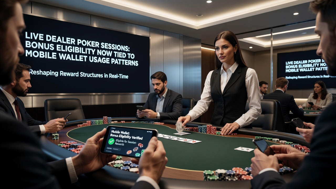 Live dealer poker table interface with mobile payment confirmation overlay