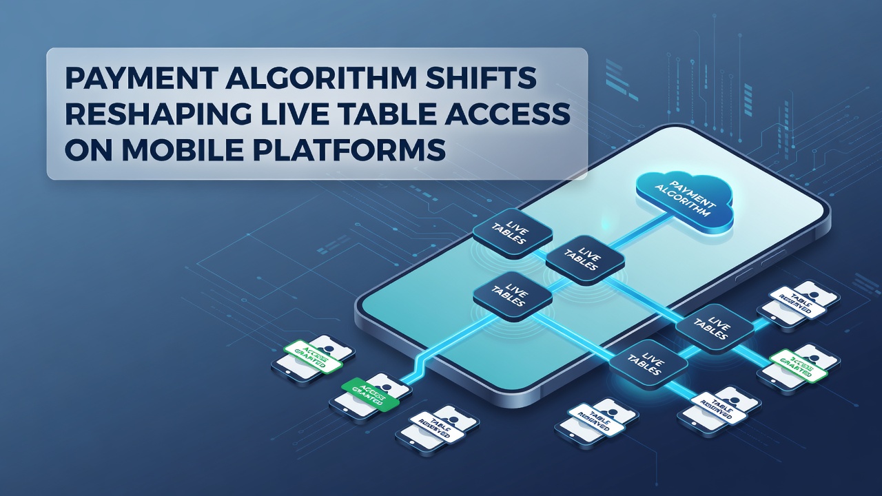 Close-up view of mobile payment screen integrated with live casino table selection