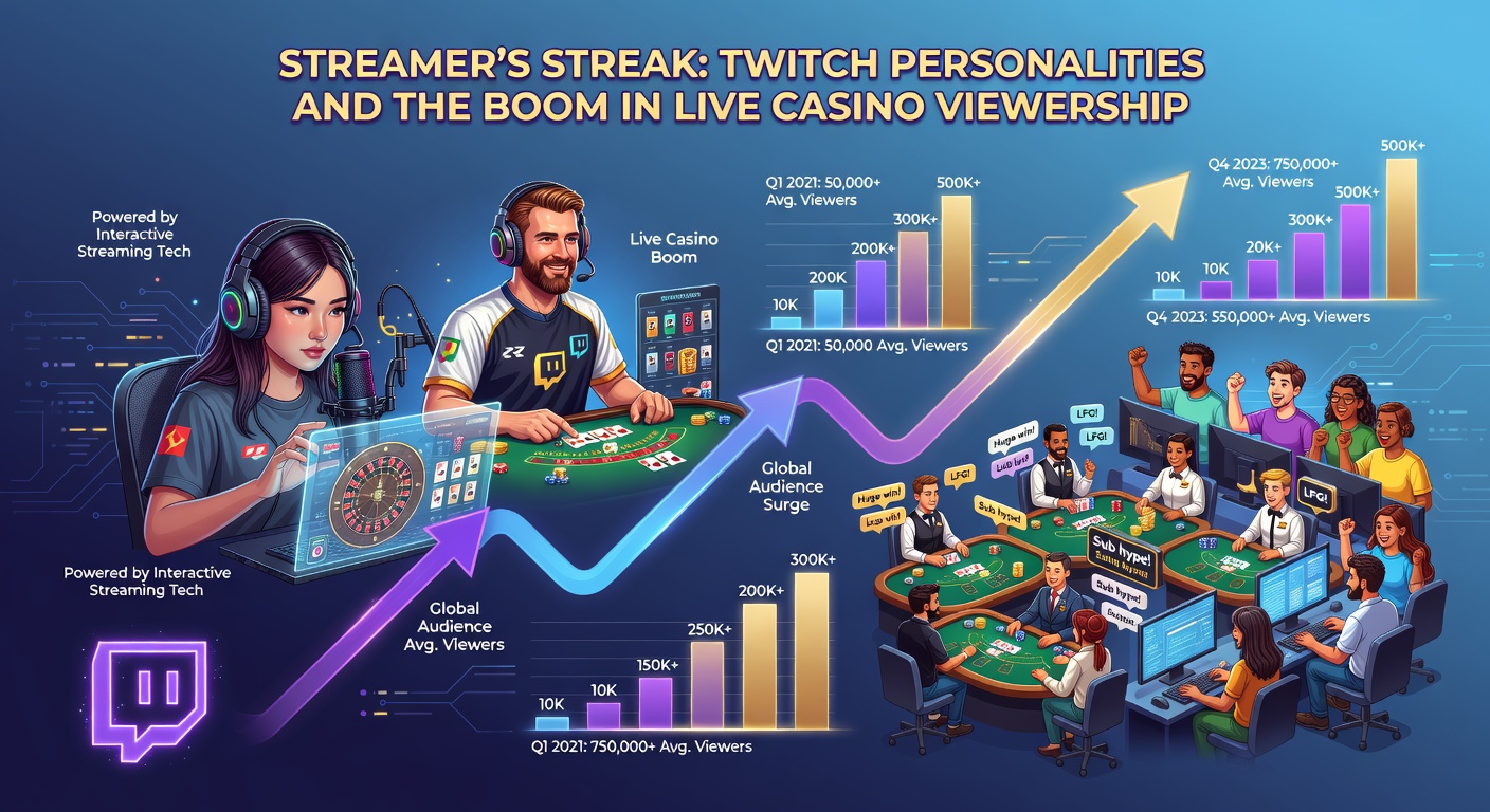 Dynamic split-screen of live casino dealer and Twitch overlay with viewer donations and emotes
