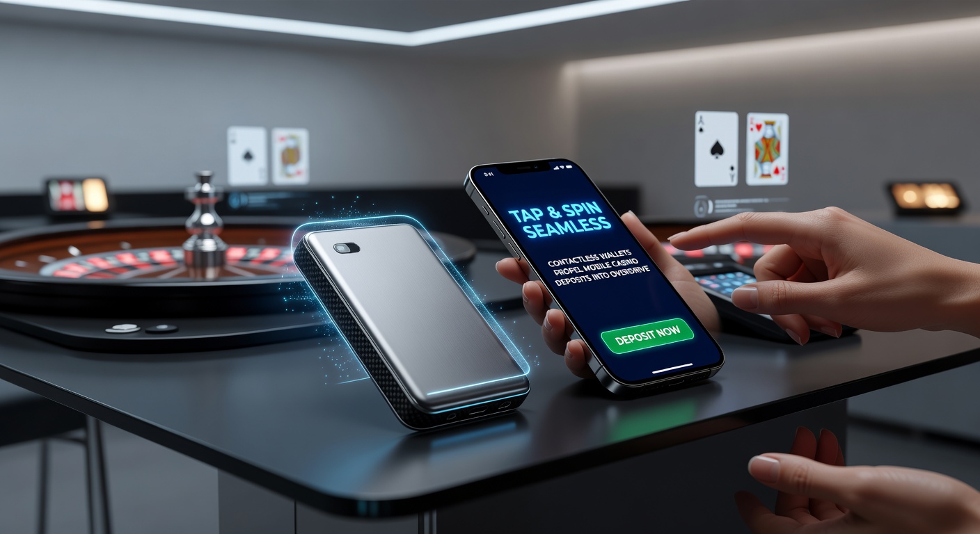 Diverse group of mobile users tapping phones at virtual casino tables, illustrating global contactless deposit adoption with dynamic speed lines and secure lock icons