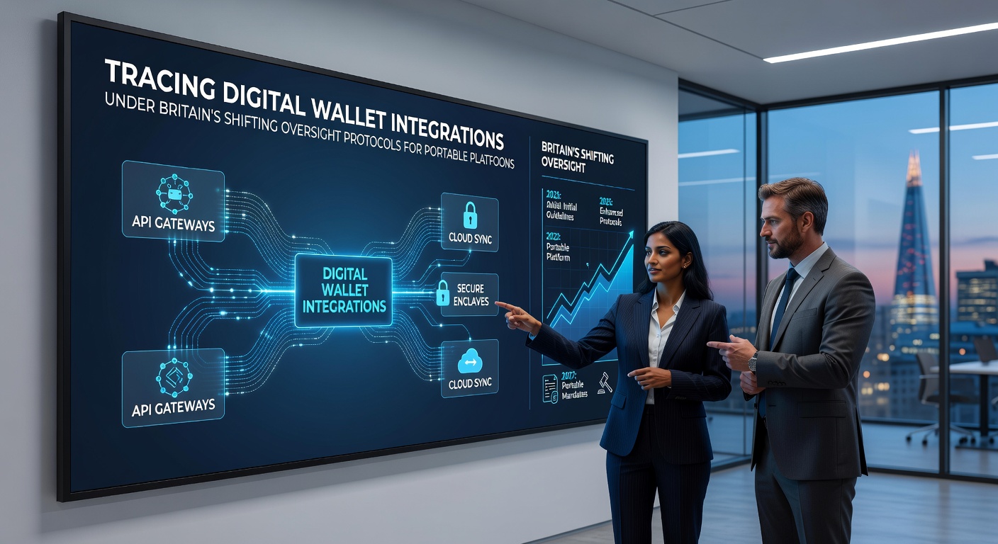 Regulatory analysts reviewing portable device wallet integration logs